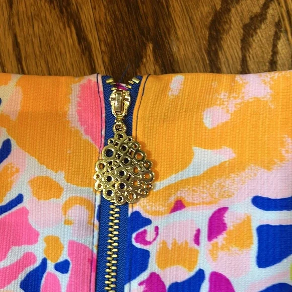 Lilly Pulitzer Marigold Skort Brilliant Blue Catch and Release size 12 NWT
